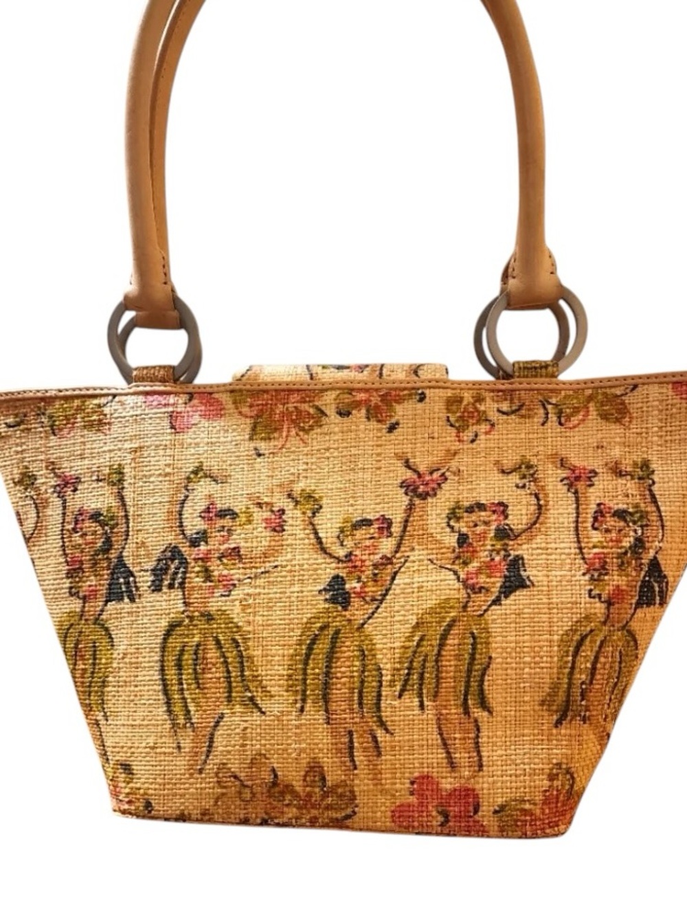 Elaine Turner Hawaiian Hula Dancer Tapestry Bag NWOT